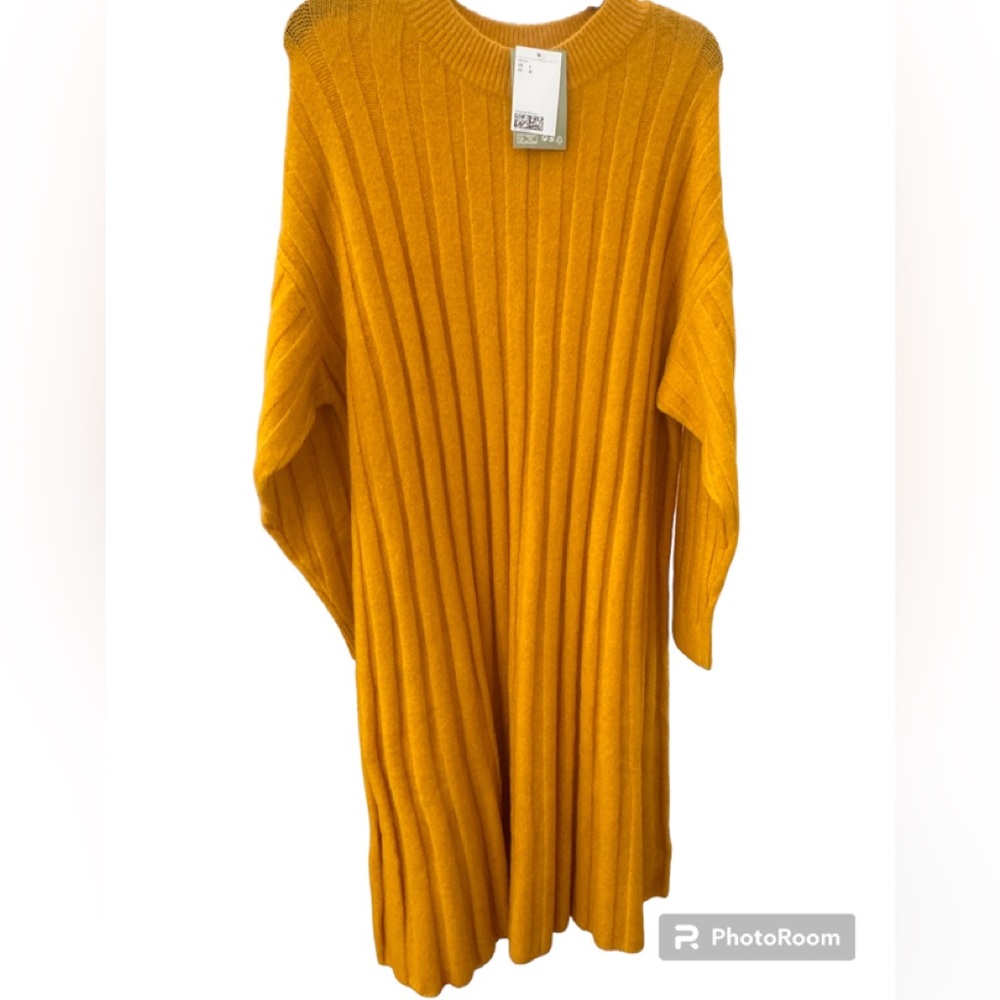 Ribbed sweater dress H&M